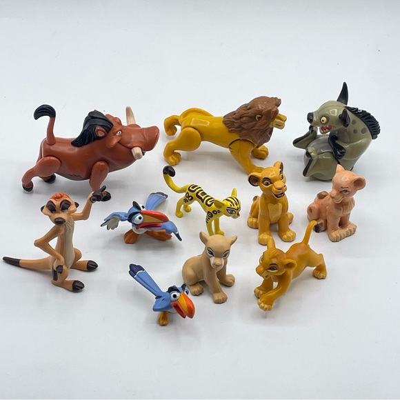 Lion King Toy Lot Disney Figures Simba Nala Zazu Timon Pumba 11 Character Toys - Picture 1 of 8